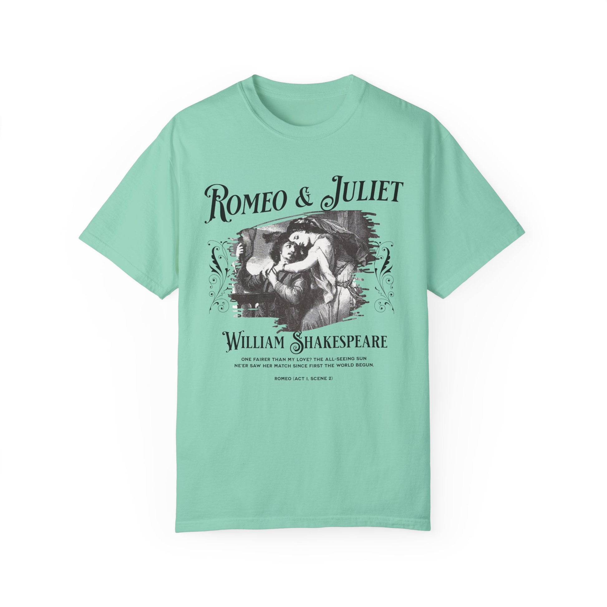 Romeo And Juliet TShirt Gift For William Shakespeare Fan Theatre Lovers Shirt Dark Academia Gift Bookish Merch Playwrite Actor Gift T-Shirt Printify Island Reef S 