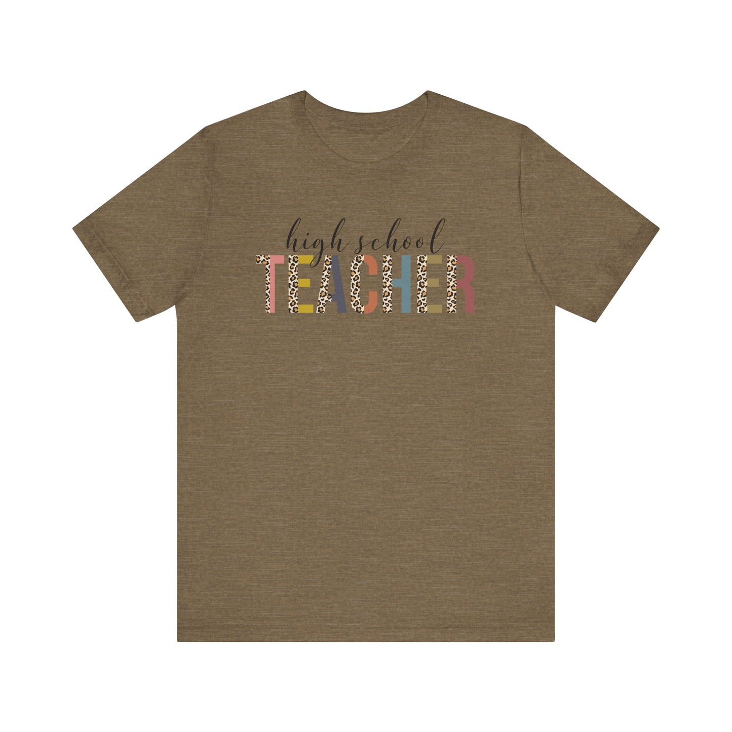 Cute Teacher TShirt Gift, Education Tee, Elementary School Teacher Appreciation, Funny Back To School Shirt, Teacher T-Shirt, Teacher Tee T-Shirt Printify Heather Olive XS 