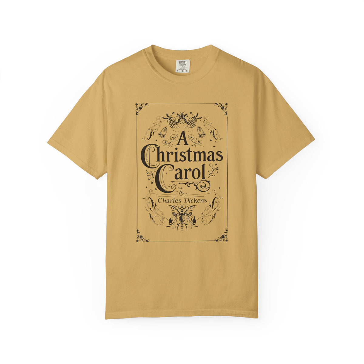 A Christmas Carol Shirt, Vintage Charles Dickens Victorian, Scrooge Fezziwig's Ball, Holiday Tradition X-Mas Movie Sweater Bookish Christmas T-Shirt Printify Mustard S