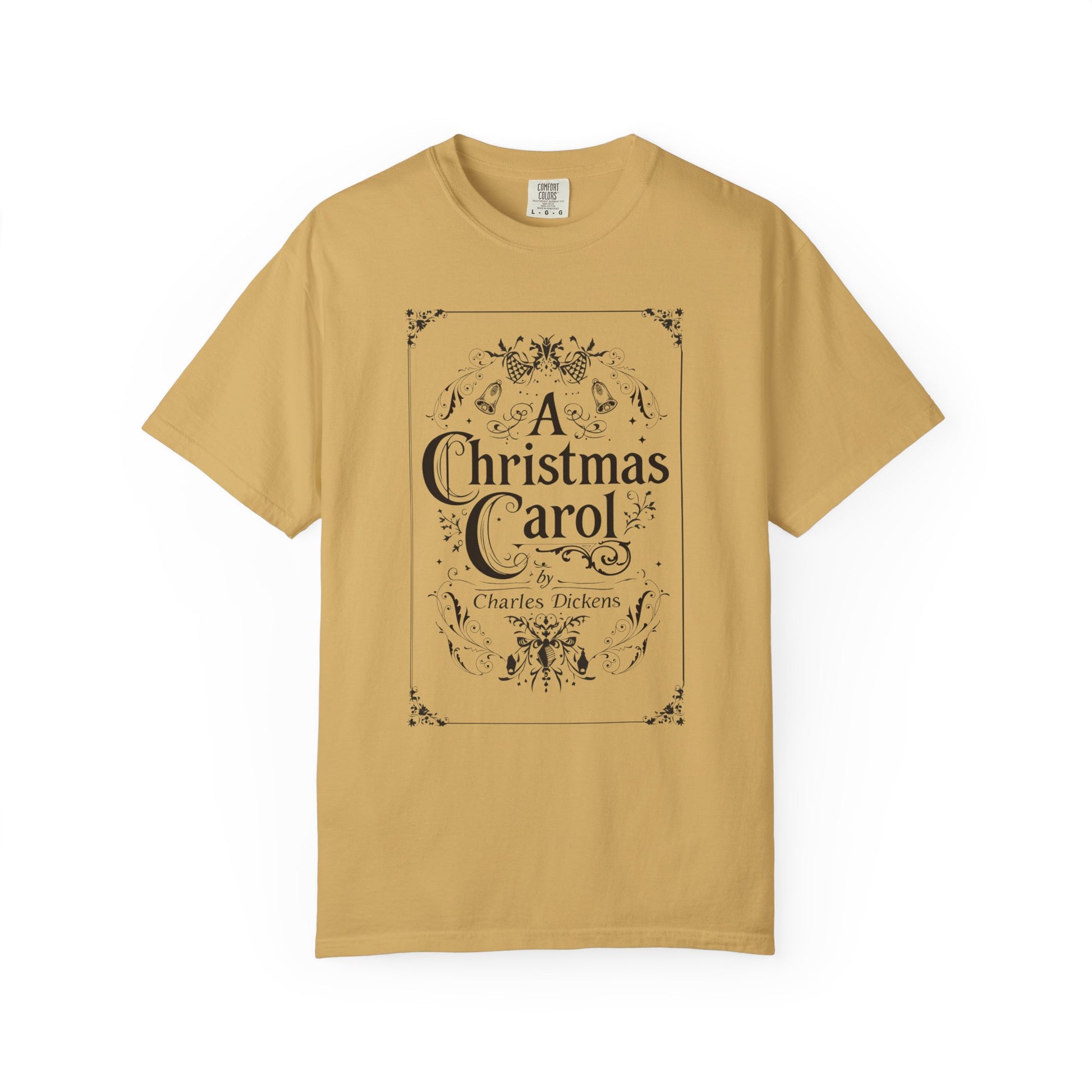 A Christmas Carol Shirt, Vintage Charles Dickens Victorian, Scrooge Fezziwig's Ball, Holiday Tradition X-Mas Movie Sweater Bookish Christmas T-Shirt Printify Mustard S
