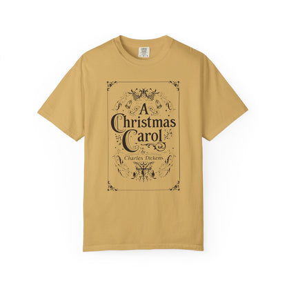 A Christmas Carol Shirt, Vintage Charles Dickens Victorian, Scrooge Fezziwig's Ball, Holiday Tradition X-Mas Movie Sweater Bookish Christmas T-Shirt Printify Mustard S