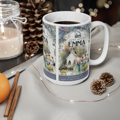 EUROPE Emma Ceramic Coffee Cups, 11oz, 15oz Mug Printify   