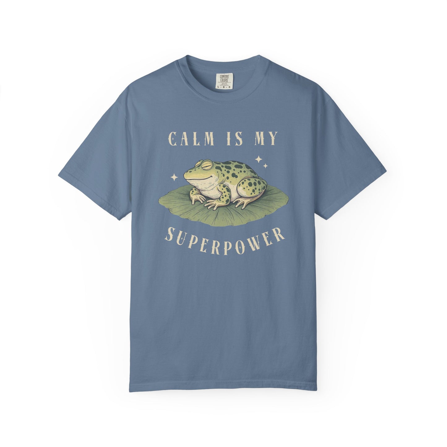 Funny Frog T-Shirt Retro Vibes Froggy Meme Shirt Vintage Frog And Toad Aesthetic Frog Lover Gift For Her Birthday Viral Trendy Shirt T-Shirt Printify Blue Jean S
