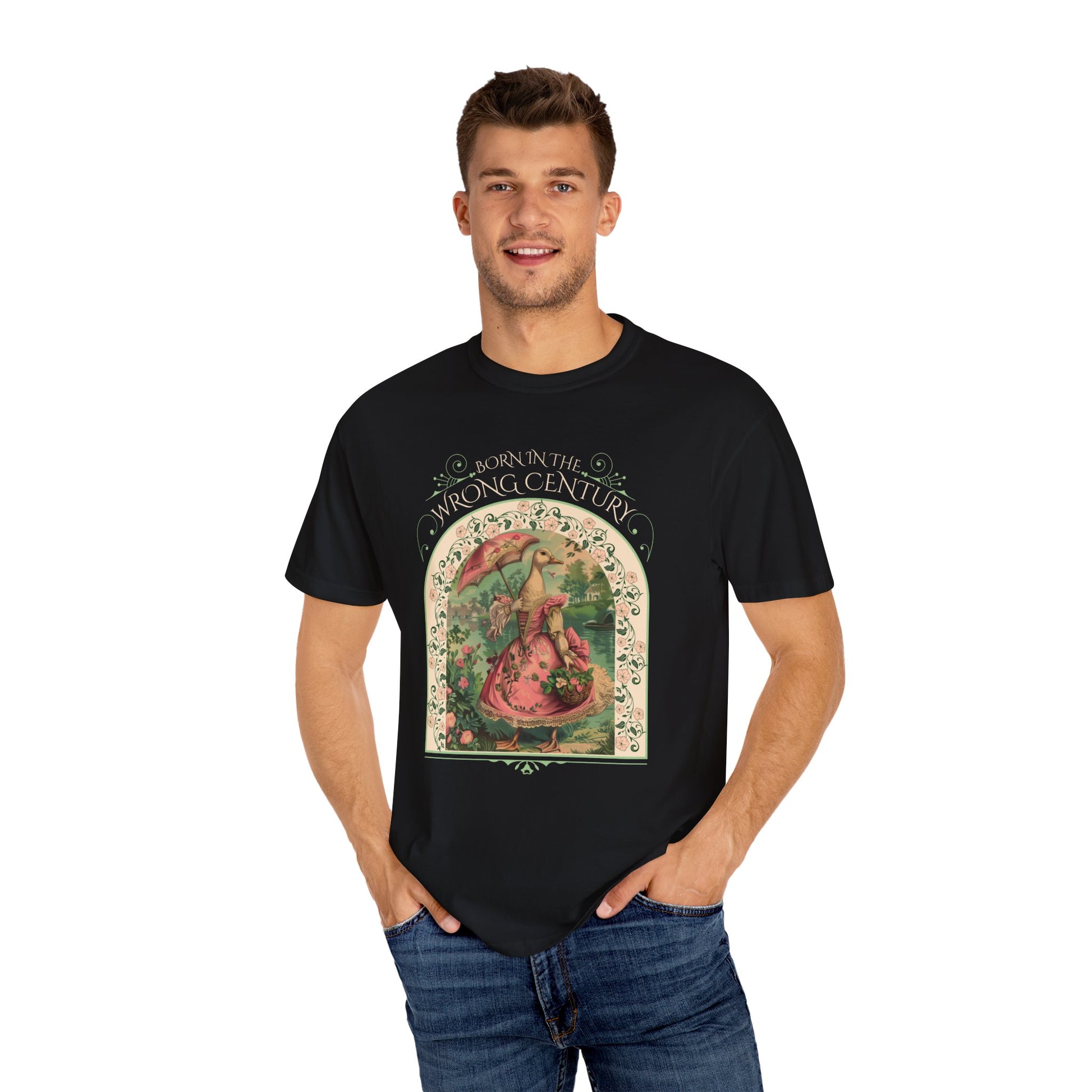 Historical Romance Reader TShirt Gift For Regency Victorian Period Goose Lover Shirt Regency Romance Book Gift For Her Vintage Goose Design T-Shirt Printify   