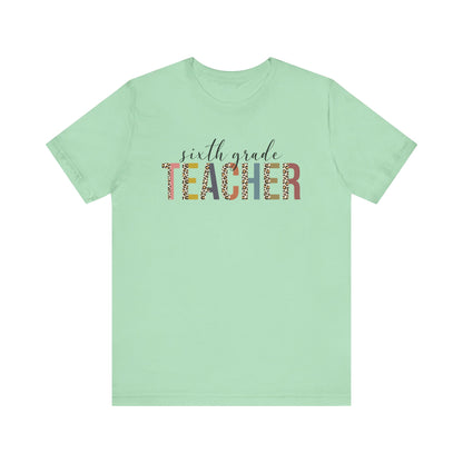 Cute Teacher TShirt Gift, Education Tee, Elementary School Teacher Appreciation, Funny Back To School Shirt, Teacher T-Shirt, Teacher Tee, T-Shirt Printify Mint XS 