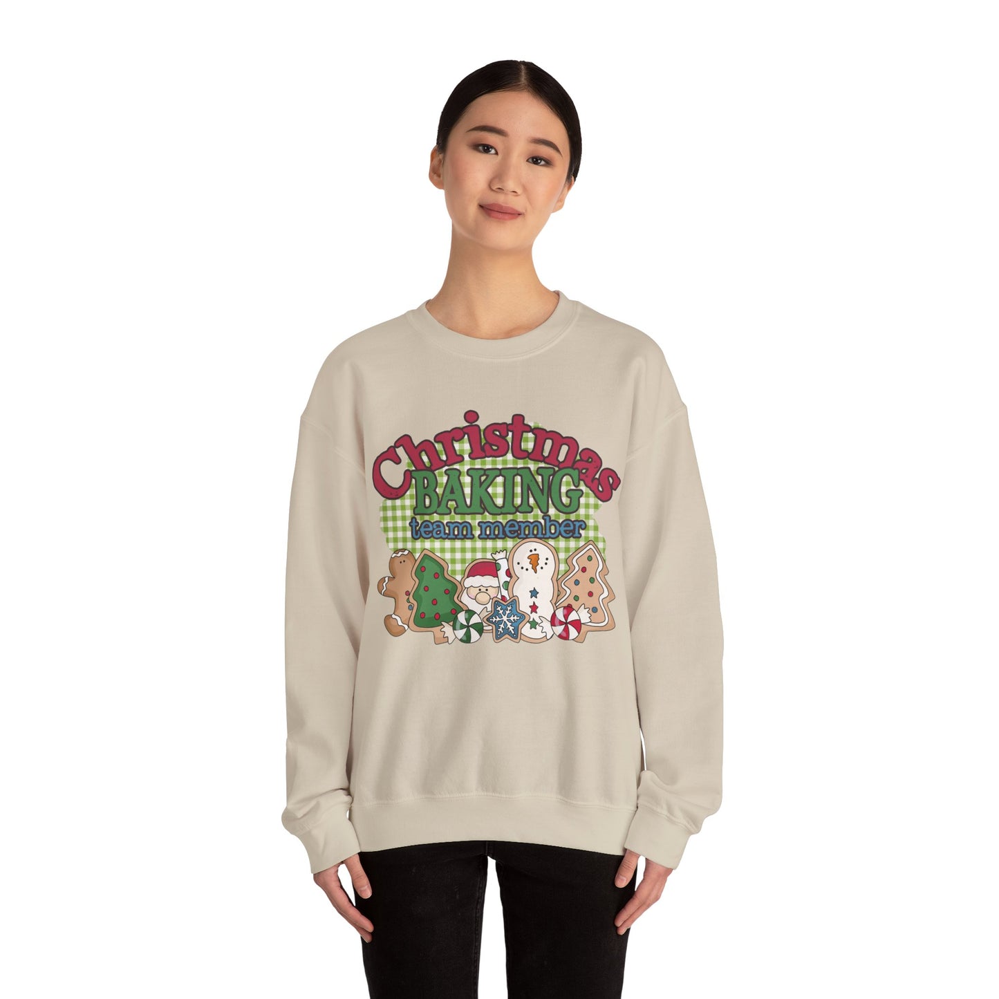 Christmas Baking Team Sweatshirt, Christmas Baking Crew Matching Sweater, Christmas Baking Women's Christmas Shirts, Christmas Cookie Crew Sweatshirt Printify   