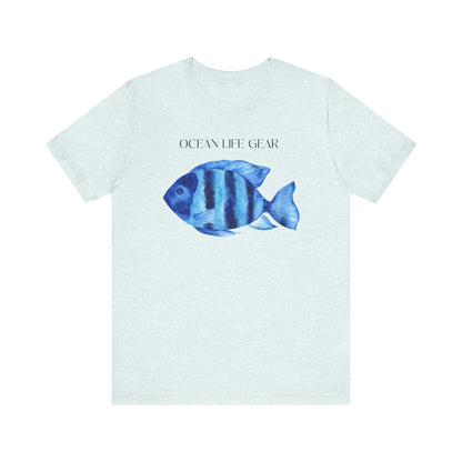 Scuba Diving Gift, Snorkel Tee, Scuba Diving Shirt, Scuba Diver Gift, Ocean Lover TShirt, Gifts For Snorkeler Scuba Divers, Ocean Life Gear T-Shirt Printify Heather Ice Blue XS 