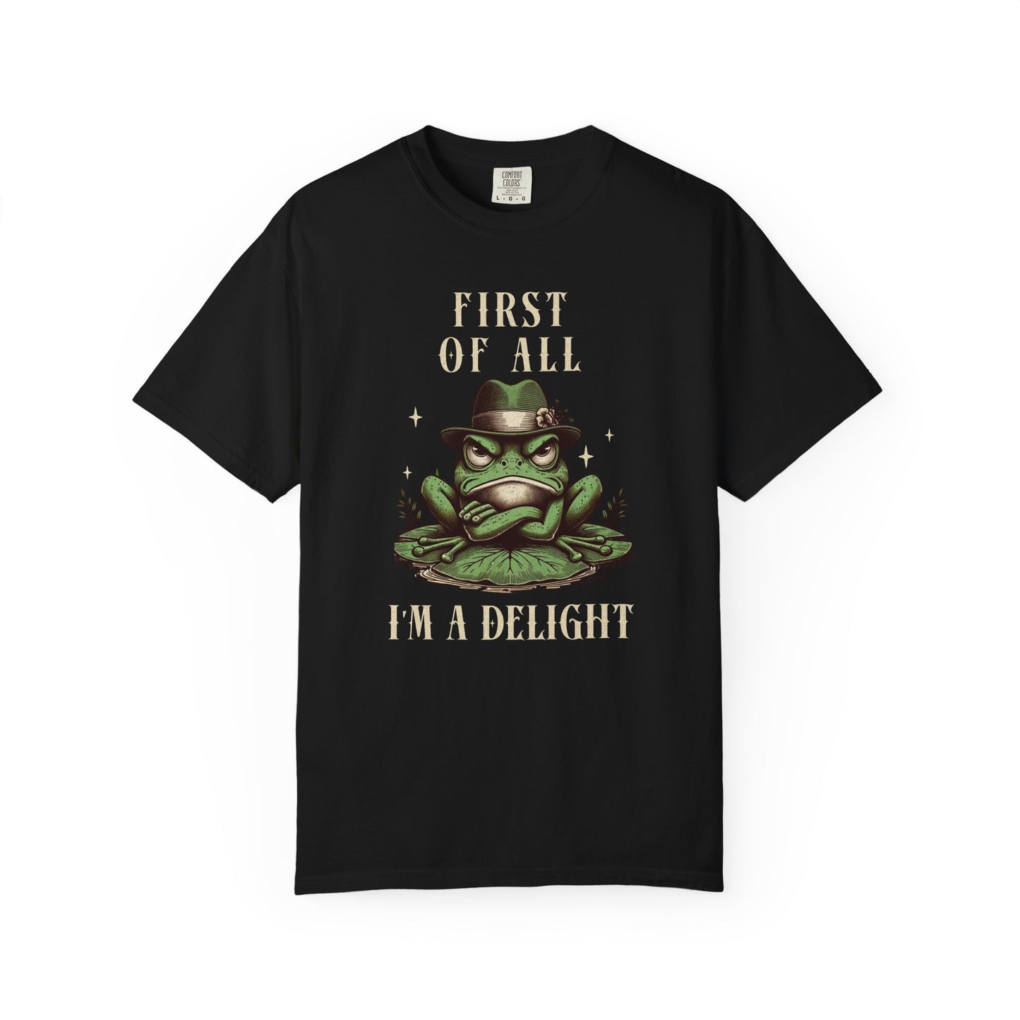 Funny Frog T-Shirt Retro Vibes Froggy Meme Shirt Vintage Frog And Toad Aesthetic Frog Lover Gift For Her Birthday Viral Trendy Shirt T-Shirt Printify Black S
