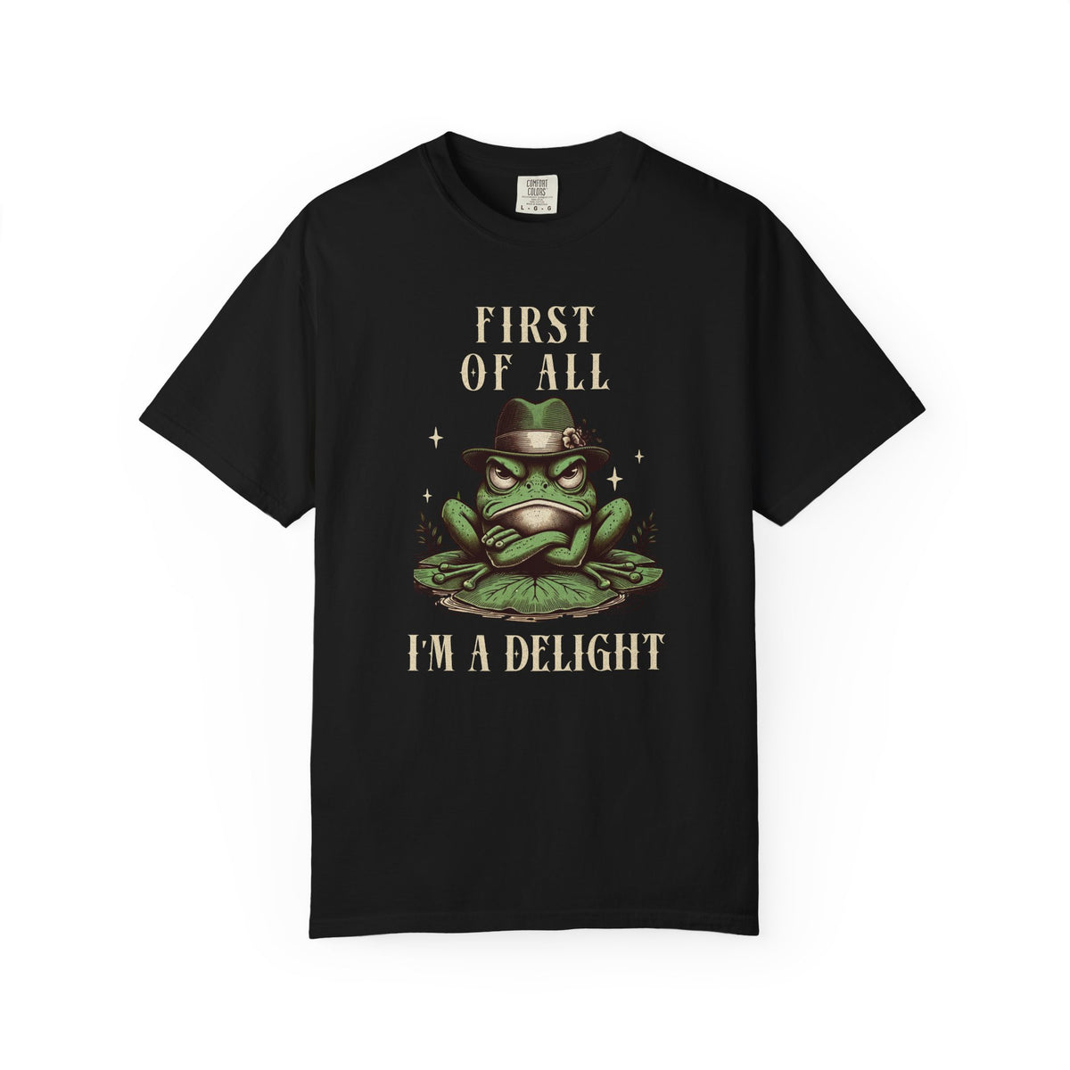 Funny Frog T-Shirt Retro Vibes Froggy Meme Shirt Vintage Frog And Toad Aesthetic Frog Lover Gift For Her Birthday Viral Trendy Shirt T-Shirt Printify Black S