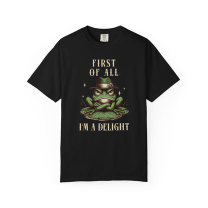 Funny Frog T-Shirt Retro Vibes Froggy Meme Shirt Vintage Frog And Toad Aesthetic Frog Lover Gift For Her Birthday Viral Trendy Shirt T-Shirt Printify Black S