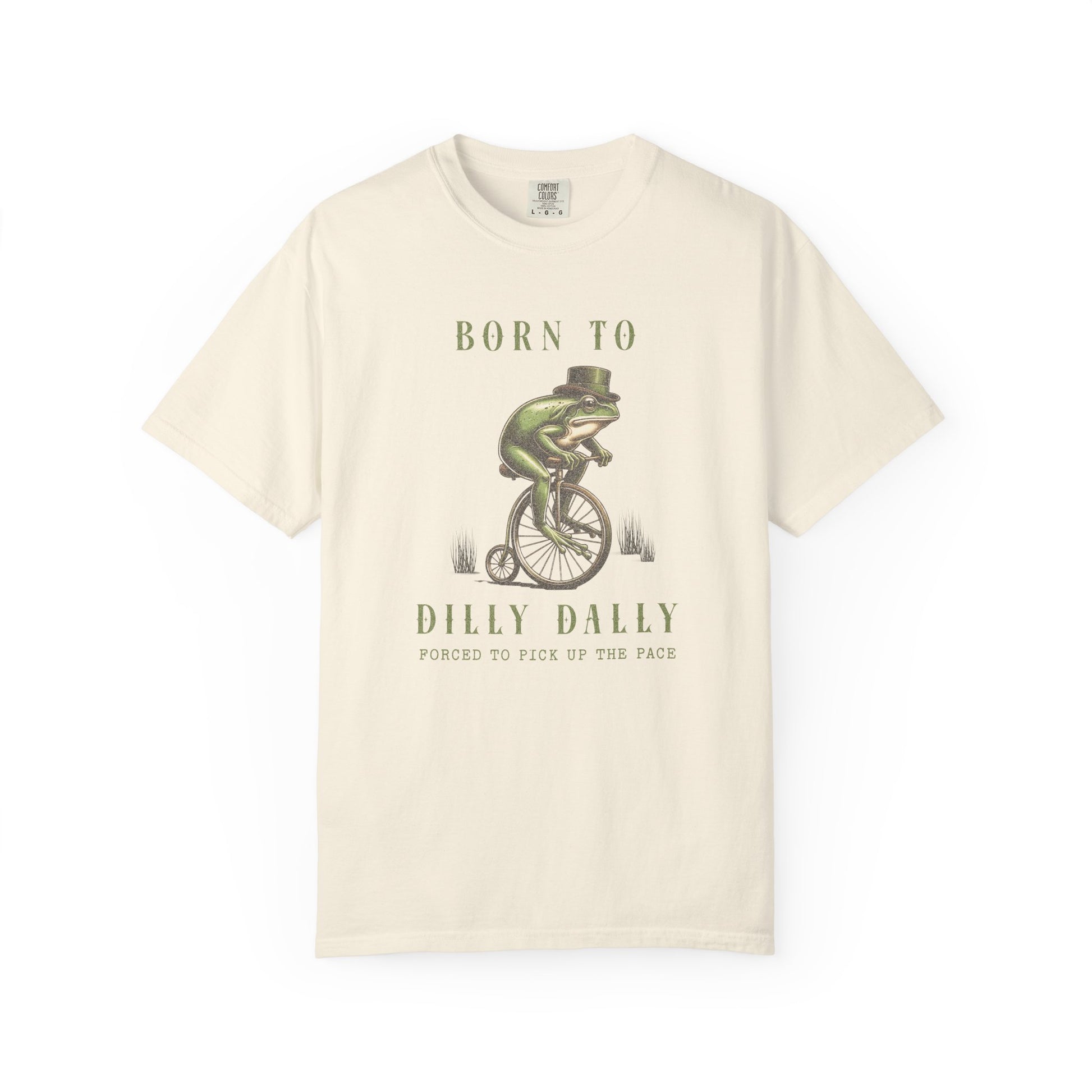 Dilly Dally Frog T-Shirt Retro Froggy Meme Shirt Vintage Frog And Toad Aesthetic Frog Lover Gift For Her Vibes Birthday Viral Trendy Shirt T-Shirt Printify Ivory S