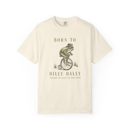 Dilly Dally Frog T-Shirt Retro Froggy Meme Shirt Vintage Frog And Toad Aesthetic Frog Lover Gift For Her Vibes Birthday Viral Trendy Shirt T-Shirt Printify Ivory S