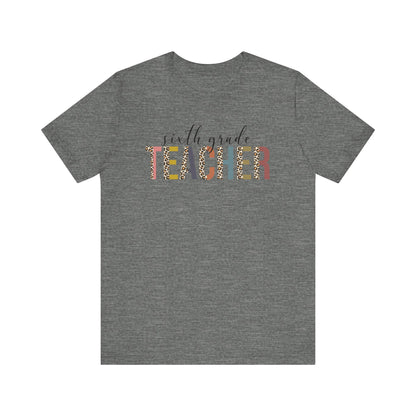 Cute Teacher TShirt Gift, Education Tee, Elementary School Teacher Appreciation, Funny Back To School Shirt, Teacher T-Shirt, Teacher Tee, T-Shirt Printify Deep Heather XS 