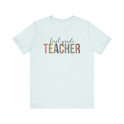 Cute Teacher TShirt Gift, Education Tee, Elementary School Teacher Appreciation, Funny Back To School Shirt, Teacher T-Shirt, Teacher Tee T-Shirt Printify Heather Ice Blue XS 