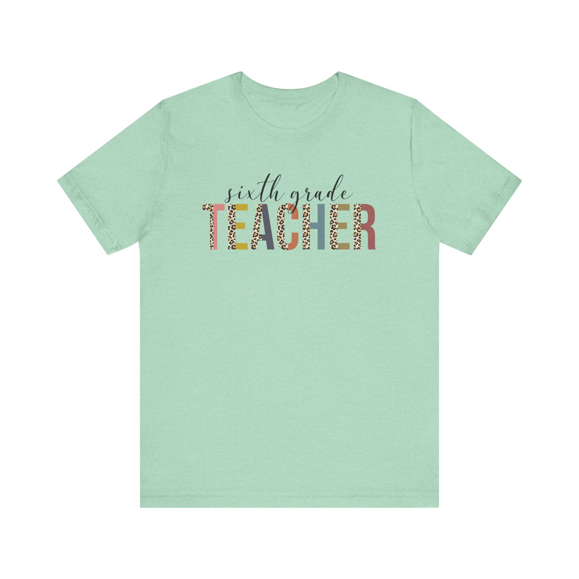 Cute Teacher TShirt Gift, Education Tee, Elementary School Teacher Appreciation, Funny Back To School Shirt, Teacher T-Shirt, Teacher Tee, T-Shirt Printify Heather Mint XS 