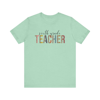 Cute Teacher TShirt Gift, Education Tee, Elementary School Teacher Appreciation, Funny Back To School Shirt, Teacher T-Shirt, Teacher Tee, T-Shirt Printify Heather Mint XS 