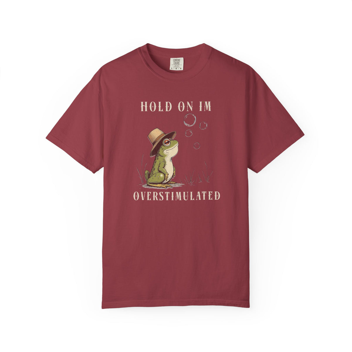 Overstimulated Frog T-Shirt Retro Fun Froggy Meme Shirt Vintage Frog And Toad Aesthetic Frog Lover Gift For Her Birthday Viral Trendy Shirt T-Shirt Printify Chili S