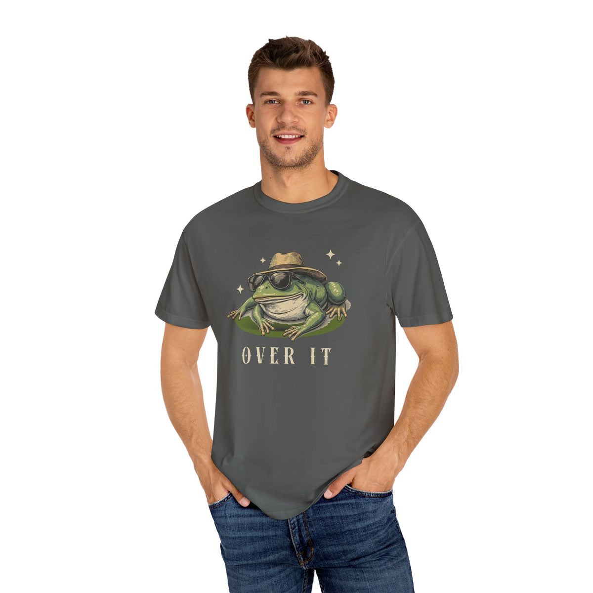 Funny Frog T-Shirt Retro Vibes Froggy Meme Shirt Vintage Frog And Toad Aesthetic Frog Lover Gift For Her Birthday Viral Trendy Shirt T-Shirt Printify Pepper S