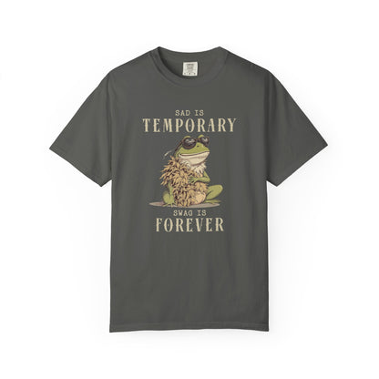 Funny Frog T-Shirt Retro Self Care Froggy Meme Shirt Vintage Frog And Toad Aesthetic Frog Lover Gift For Her Birthday Viral Trendy Shirt T-Shirt Printify Pepper S