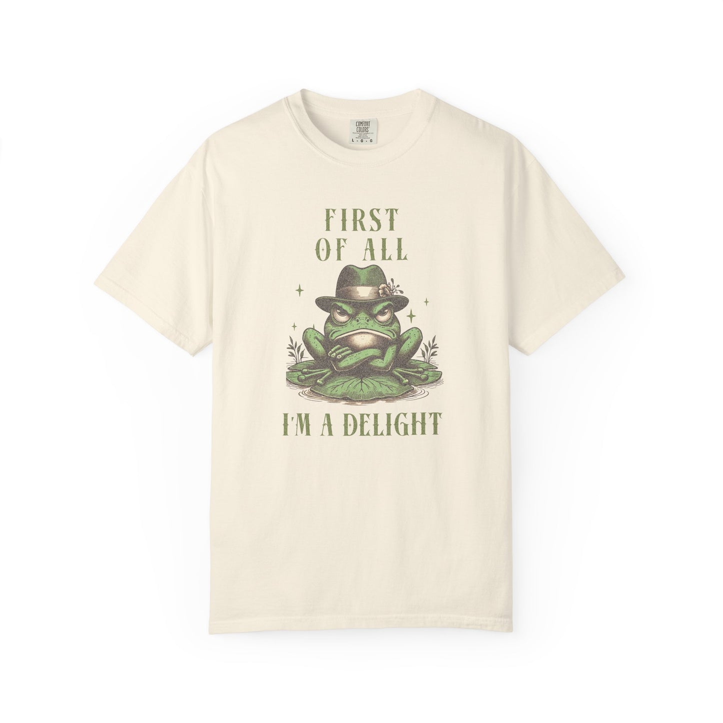 Funny Grumpy Frog T-Shirt Retro Froggy Meme Shirt Vintage Frog And Toad Aesthetic Frog Lover Gift For Her Vibes Birthday Viral Trendy Shirt T-Shirt Printify Ivory S