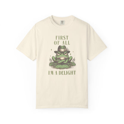 Funny Grumpy Frog T-Shirt Retro Froggy Meme Shirt Vintage Frog And Toad Aesthetic Frog Lover Gift For Her Vibes Birthday Viral Trendy Shirt T-Shirt Printify Ivory S