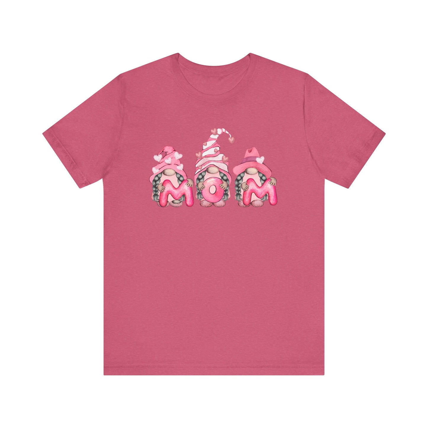 Mothers Day Gift, Pretty Gnomes Graphic Design, Best Gift for Mom, Cool Mom Shirt, Mom Life, Best Grandma Ever, Best Step Mom Gift, T-Shirt Printify Heather Raspberry XS 