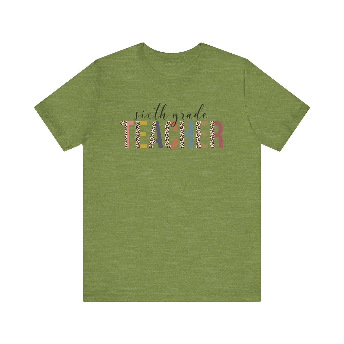 Cute Teacher TShirt Gift, Education Tee, Elementary School Teacher Appreciation, Funny Back To School Shirt, Teacher T-Shirt, Teacher Tee, T-Shirt Printify Heather Green XS 