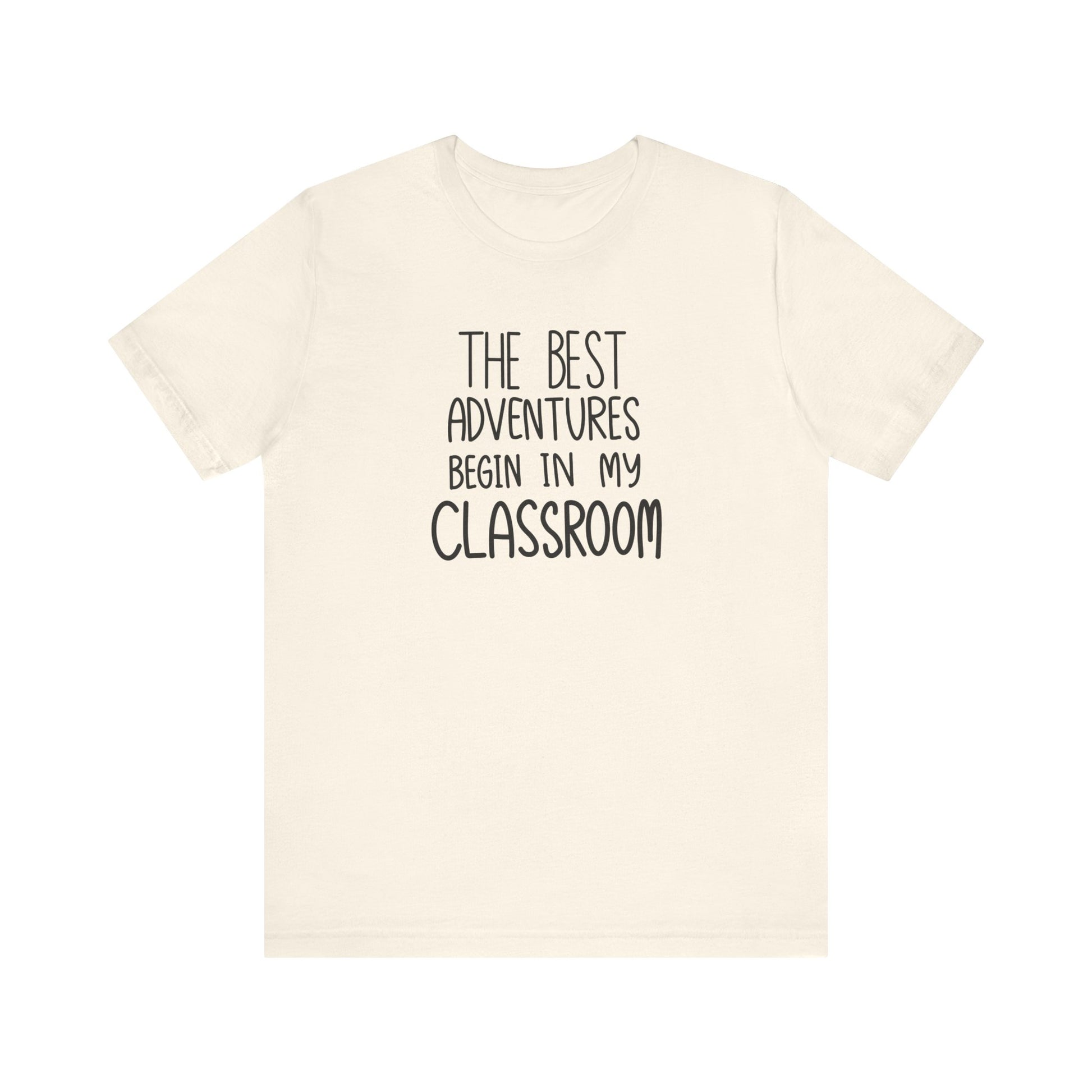 Cute Teacher TShirt Gift, Education Tee, Elementary School Teacher Appreciation, Funny Back To School Shirt, Teacher T-Shirt, Teacher Love T-Shirt Printify Natural XS 