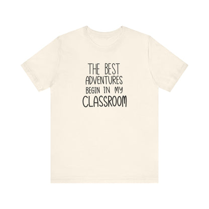 Cute Teacher TShirt Gift, Education Tee, Elementary School Teacher Appreciation, Funny Back To School Shirt, Teacher T-Shirt, Teacher Love T-Shirt Printify Natural XS 