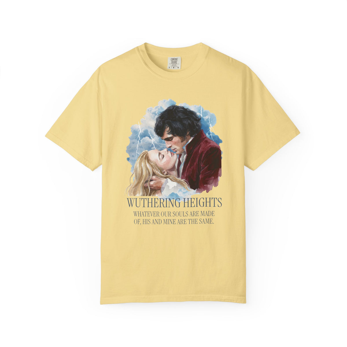 Wuthering Heights Romance Illustration T-shirt | Gothic Novel Quote Tee