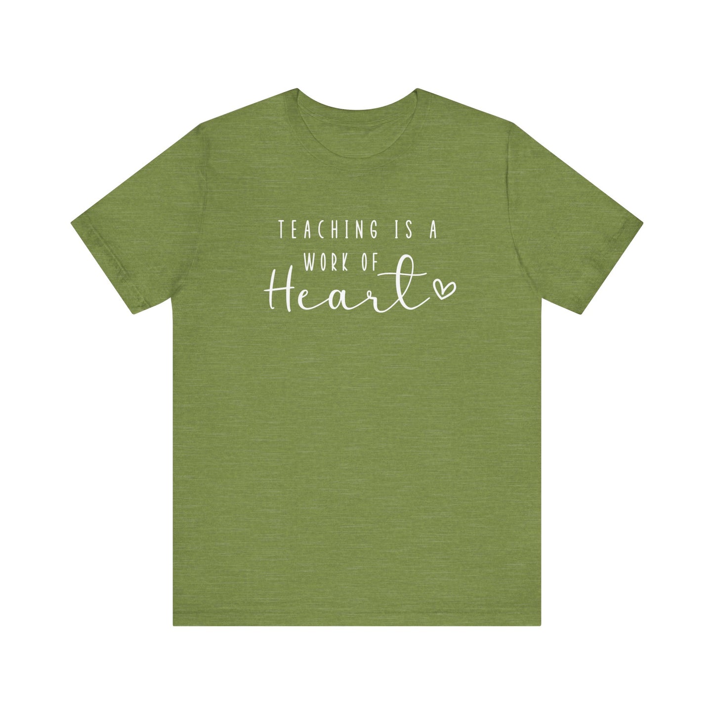 Cute Teacher TShirt Gift, Education Tee, Elementary School Teacher Appreciation, Funny Back To School Shirt, Teacher T-Shirt, Teacher Love T-Shirt Printify Heather Green XS 