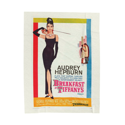 Breakfast at Tiffany's T & Co Throw Blanket, Soft Classic Audrey Hepburn, Book Lover Reading, Movie Watching Blanket, Truman Capote Fan Gift All Over Prints Printify 60" × 80"  