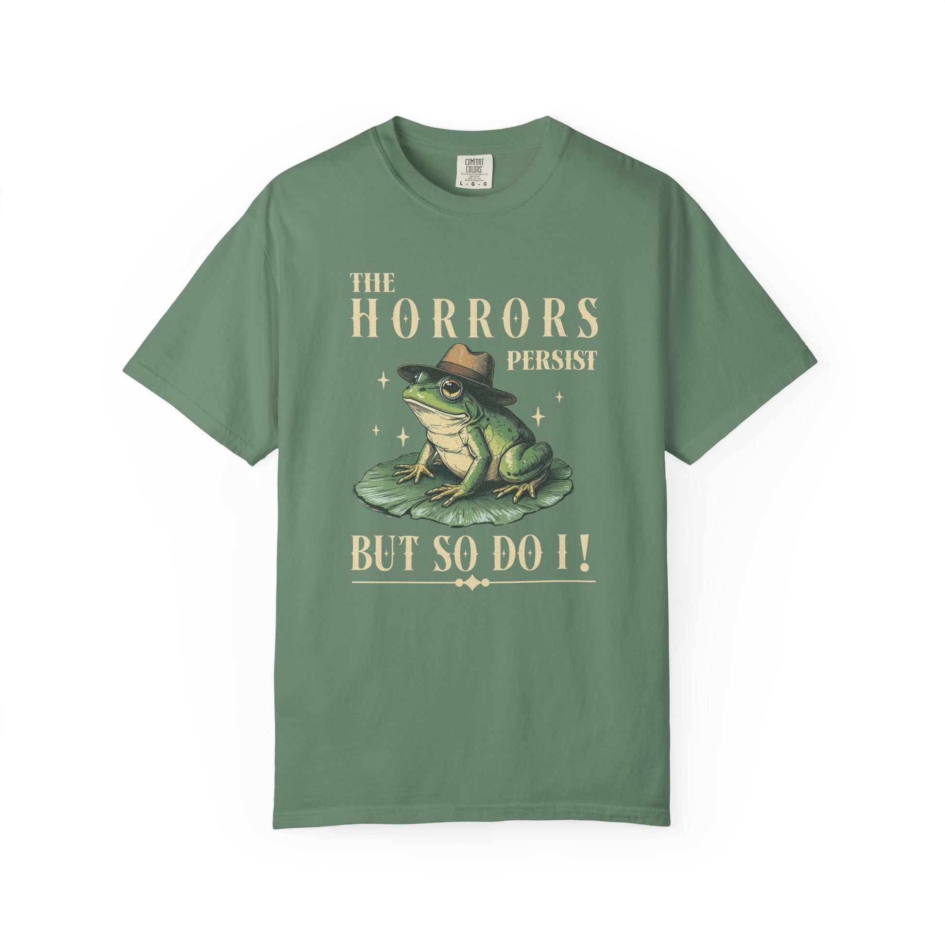Funny Frog T-Shirt Retro Positive Vibe Froggy Meme Shirt Vintage Frog And Toad Aesthetic Frog Lover Gift For Her Birthday Viral Trendy Shirt T-Shirt Printify Light Green S