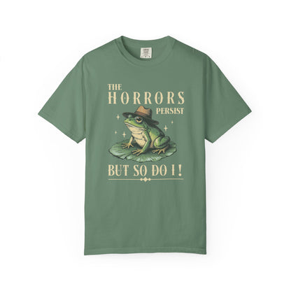 Funny Frog T-Shirt Retro Positive Vibe Froggy Meme Shirt Vintage Frog And Toad Aesthetic Frog Lover Gift For Her Birthday Viral Trendy Shirt T-Shirt Printify Light Green S