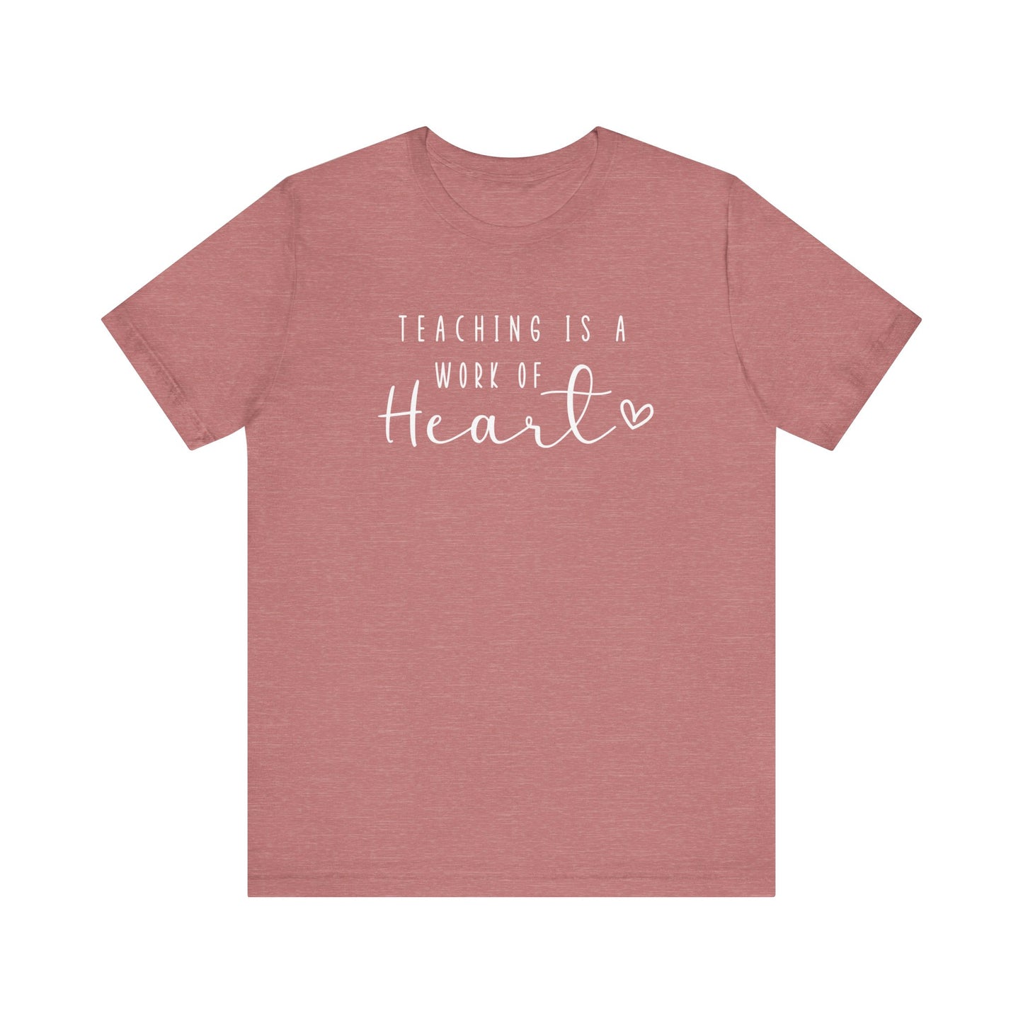 Cute Teacher TShirt Gift, Education Tee, Elementary School Teacher Appreciation, Funny Back To School Shirt, Teacher T-Shirt, Teacher Love T-Shirt Printify Heather Mauve XS 