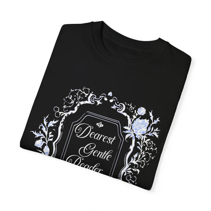 Dearest Gentle Reader Shirt Regency England Ton Society Papers Gift For Bridgerton Fan Historical Drama Romance Reader Gift Bookclub Gift T-Shirt Printify   