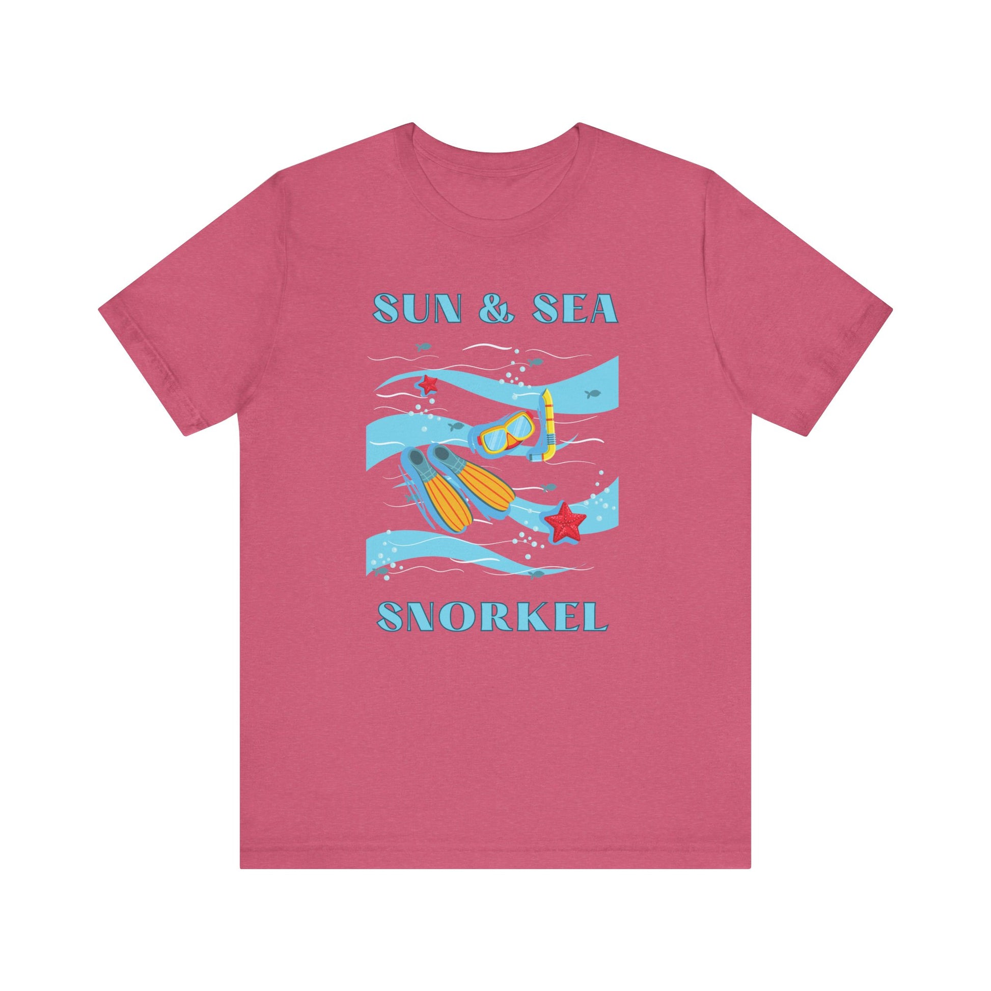 Snorkeling, Snorkel Shirt, Ocean Lover Gift, Snorkeler Gift, Beach Vacation T-shirt, Scuba Diving Gift, Scuba Diver Gift,  Funny Snorkel Tee T-Shirt Printify Heather Raspberry XS 