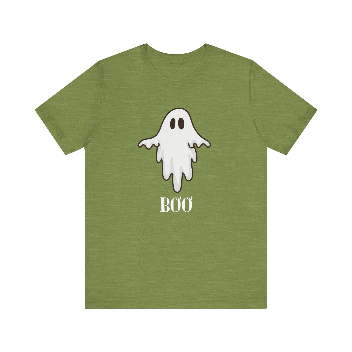 Halloween Ghost  TShirt,  Cute Ghost Shirt, Spooky Season Tee, Halloween Party T-Shirt, Autumn Style T Shirt, Trick or Treating Style, T-Shirt Printify Heather Green XS 