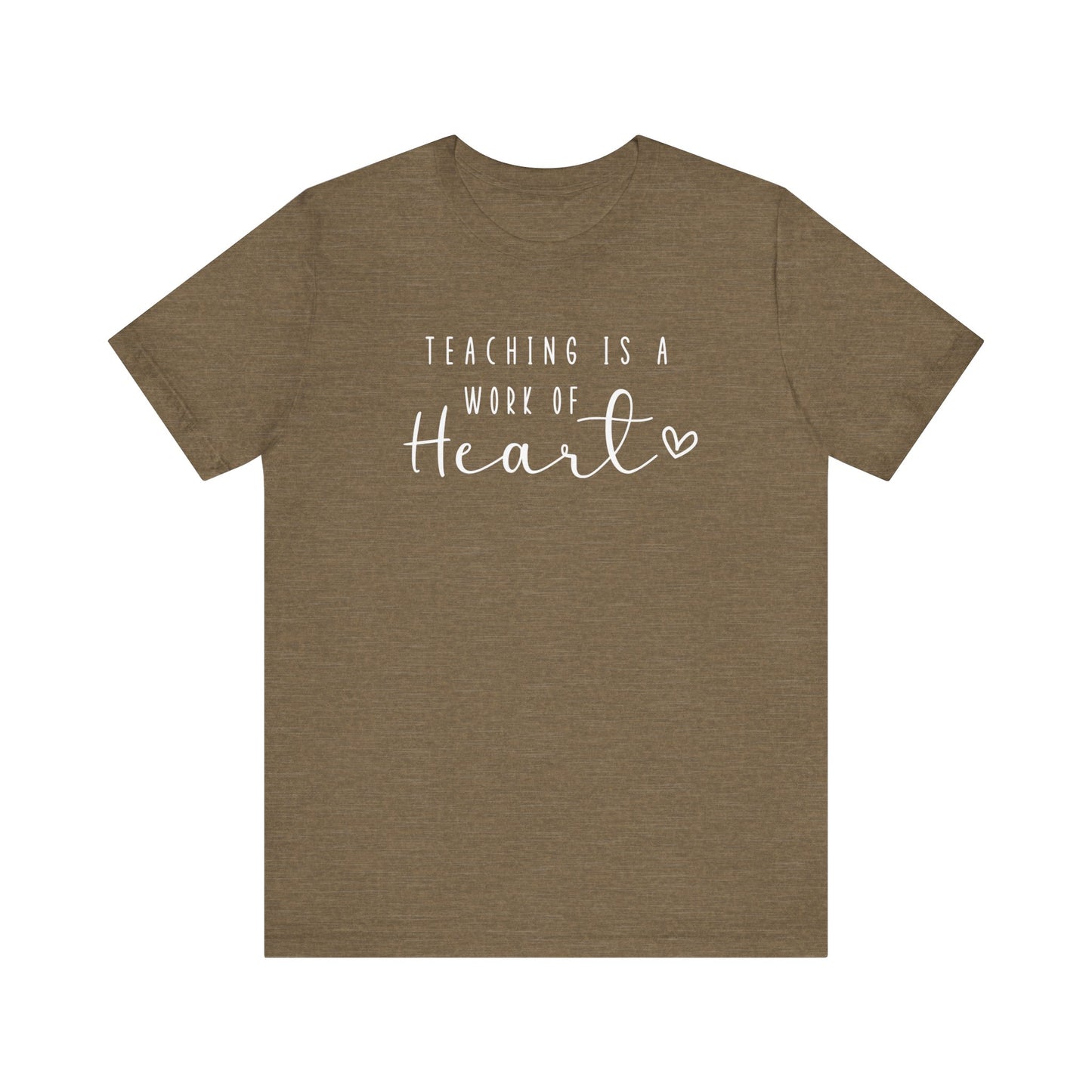 Cute Teacher TShirt Gift, Education Tee, Elementary School Teacher Appreciation, Funny Back To School Shirt, Teacher T-Shirt, Teacher Love T-Shirt Printify Heather Olive XS 