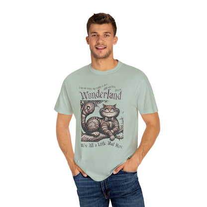 Cheshire Cat Alice in Wonderland TShirt Comfort Colors Oversized T-Shirt Dark Academia Mad Hatter Tea Party Bookish Book Lover Booktok Gift