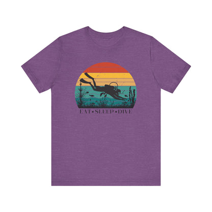 Scuba Diving Gift, Scuba Diving Shirt, Scuba Diver Gift, Diver TShirt, Gifts For Scuba Divers, Ocean Scuba Diving Shirt, Ocean Life Gear T-Shirt Printify Heather Team Purple XS 