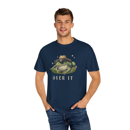 Funny Frog T-Shirt Retro Vibes Froggy Meme Shirt Vintage Frog And Toad Aesthetic Frog Lover Gift For Her Birthday Viral Trendy Shirt T-Shirt Printify True Navy S