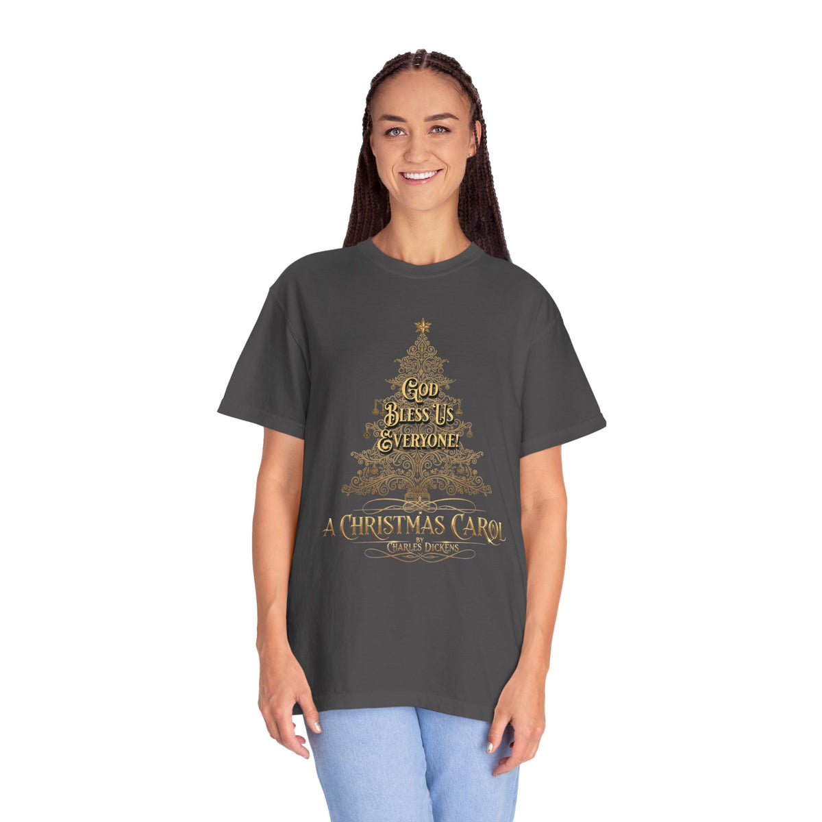 A Christmas Carol Shirt, Vintage Charles Dickens Victorian, Scrooge Fezziwig's Ball, Holiday Tradition X-Mas Movie Sweater Bookish Christmas T-Shirt Printify