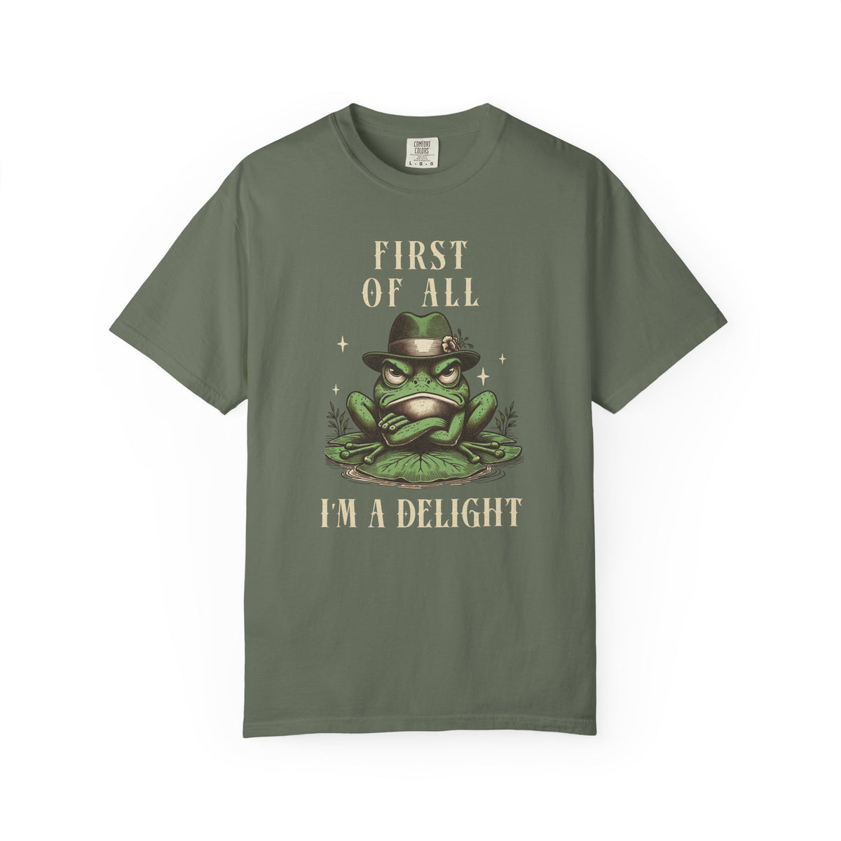Funny Frog T-Shirt Retro Vibes Froggy Meme Shirt Vintage Frog And Toad Aesthetic Frog Lover Gift For Her Birthday Viral Trendy Shirt T-Shirt Printify Moss S
