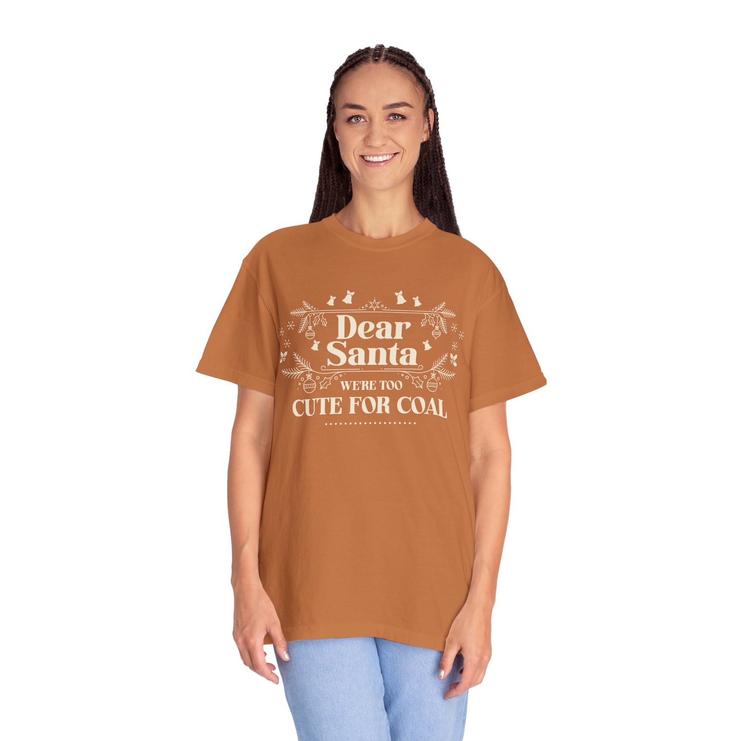 Dear Santa Shirt, We're Too Cute For Coal Christmas T-Shirt, Funny Holiday Gift, Festive Family Apparel, Group Shirts, Xmas Keepsake Gift