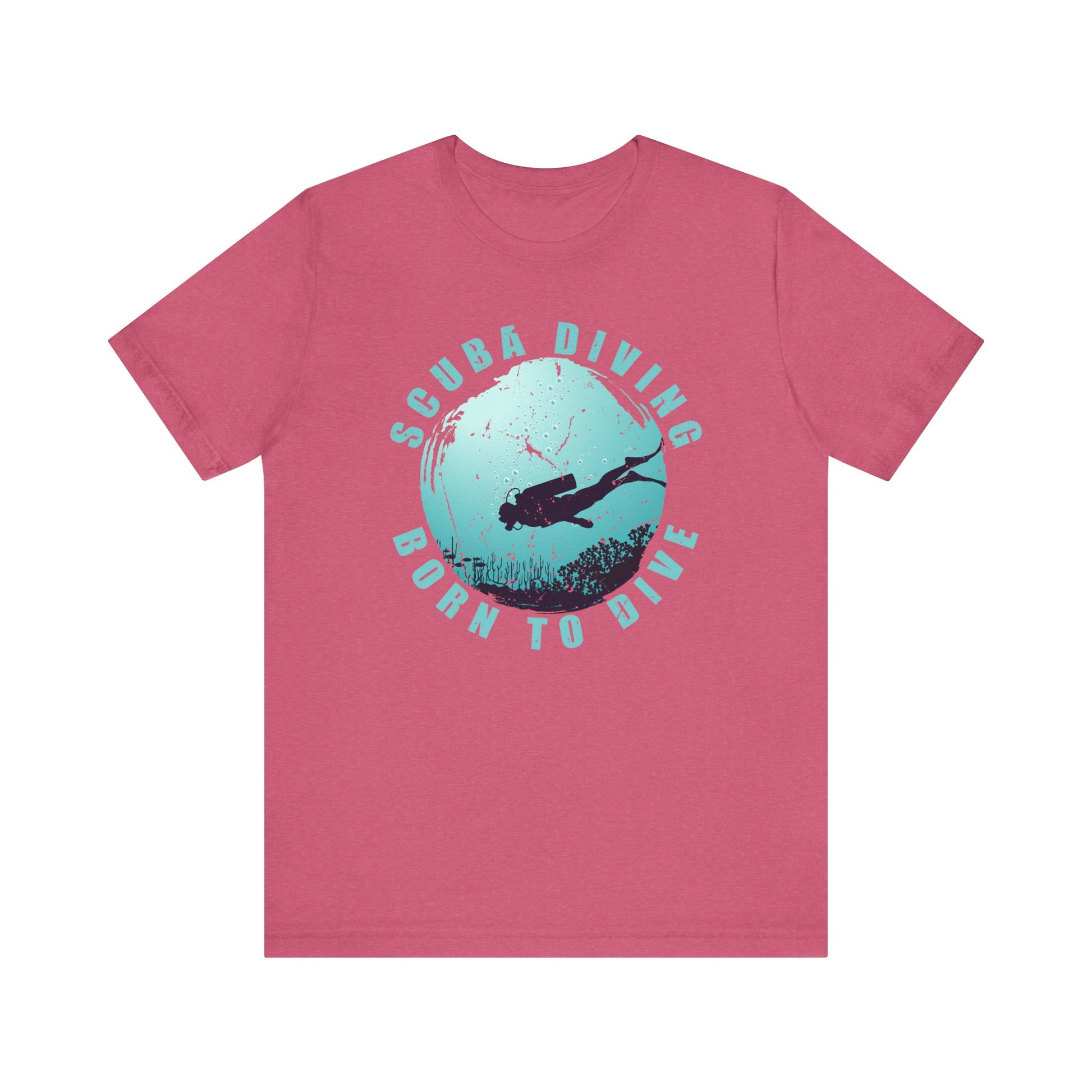 Scuba Diving Gift, Scuba Diving Shirt, Scuba Diver Gift, Diver TShirt, Gifts For Scuba Divers, Ocean Scuba Diving Shirt, Ocean Life Gear T-Shirt Printify Heather Raspberry XS 