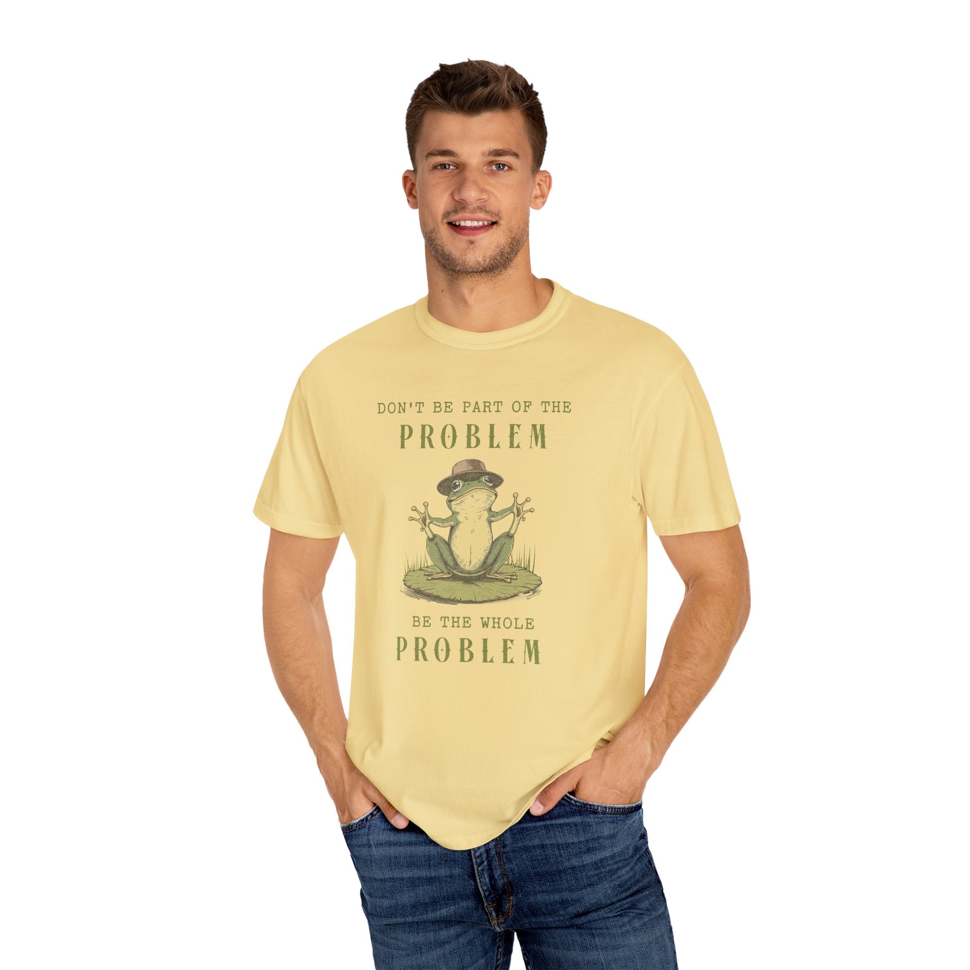 Funny Frog T-Shirt Retro Froggy Meme Shirt Vintage Frog And Toad Aesthetic Frog Lover Gift For Her Calm Vibes Birthday Viral Trendy Shirt T-Shirt Printify