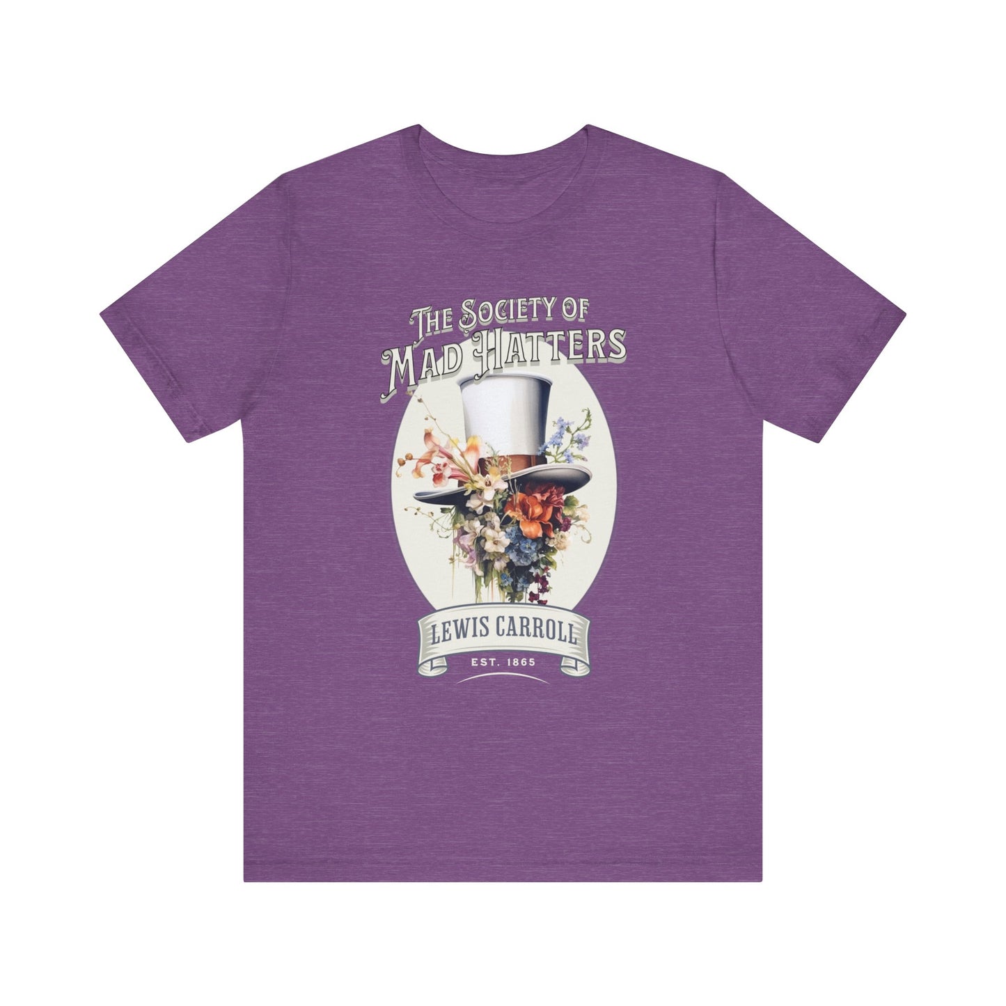 3001 Unisex Jersey Short Sleeve Tee Alice in Wonderland T-Shirt Printify Heather Team Purple S 