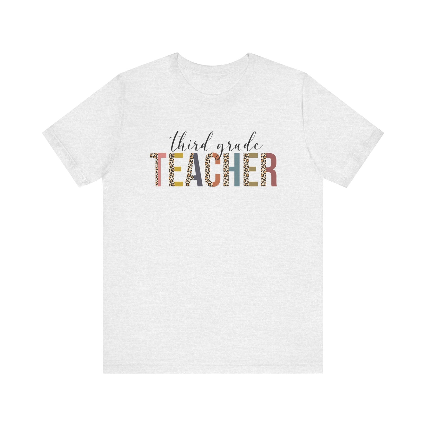 Cute Teacher TShirt Gift, Education Tee, Elementary School Teacher Appreciation, Funny Back To School Shirt, Teacher T-Shirt, Teacher Tee T-Shirt Printify Ash XS 