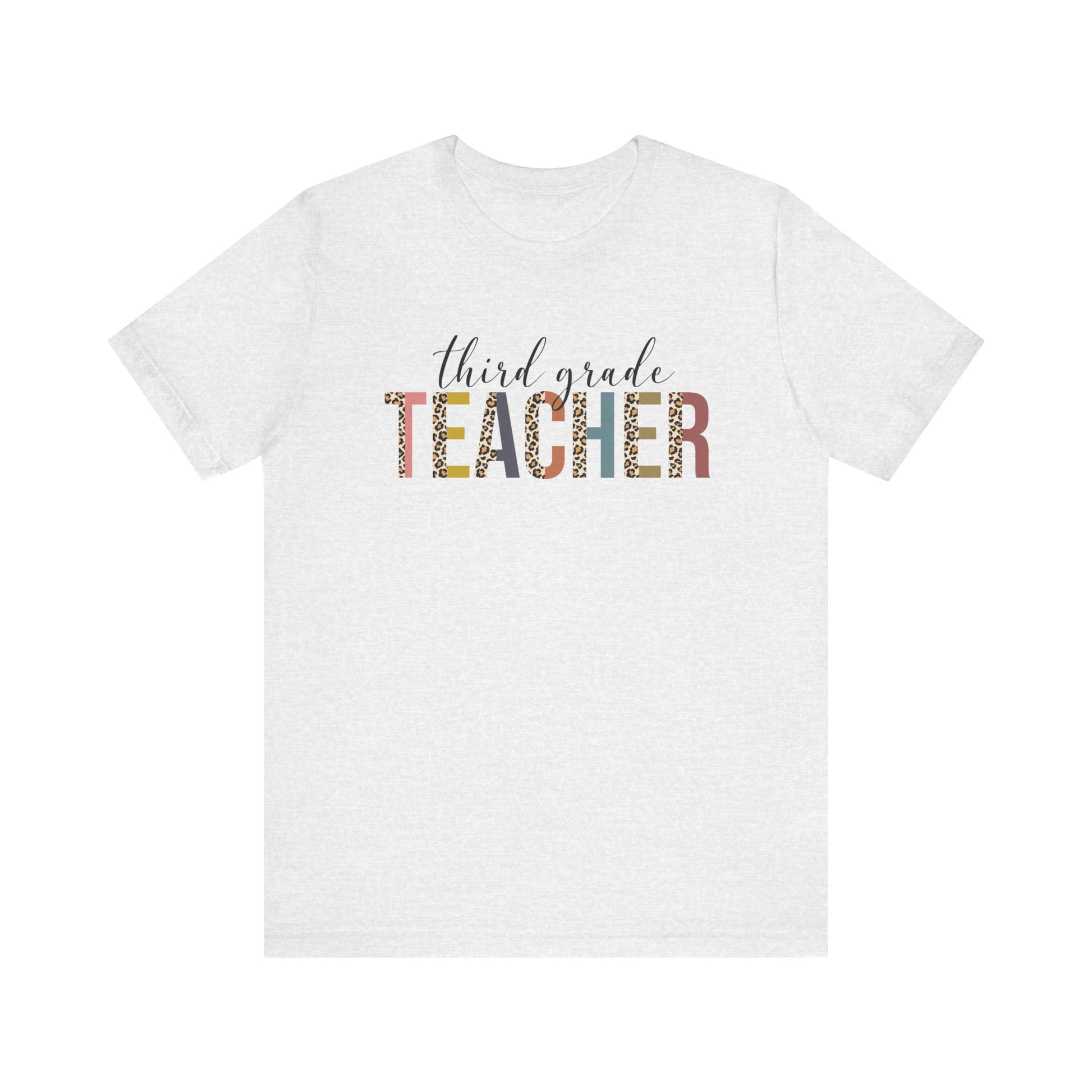 Cute Teacher TShirt Gift, Education Tee, Elementary School Teacher Appreciation, Funny Back To School Shirt, Teacher T-Shirt, Teacher Tee T-Shirt Printify Ash XS 